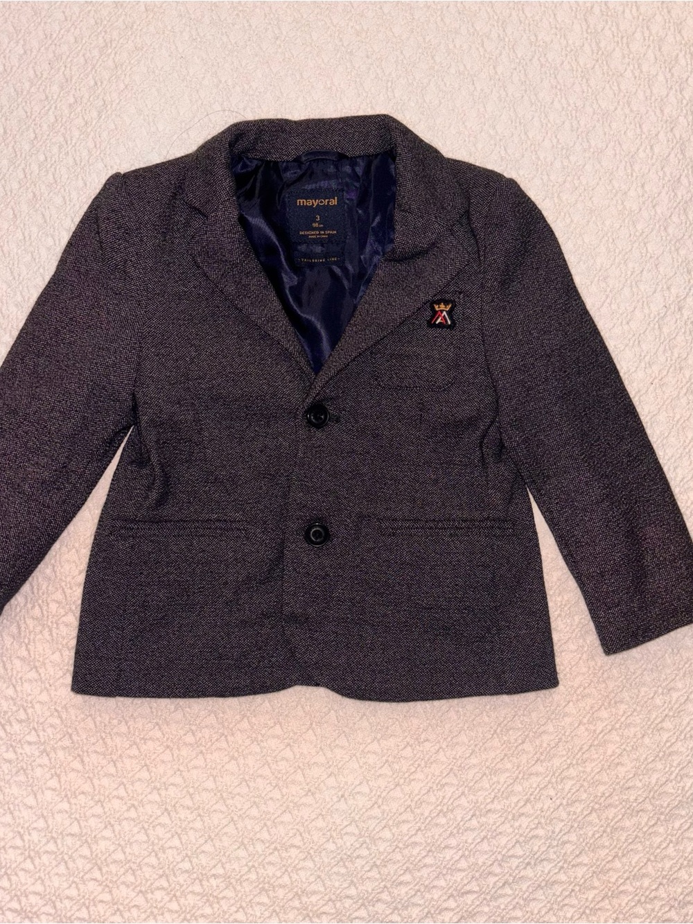 Mayoral 3t Preppy Tweed Blazer